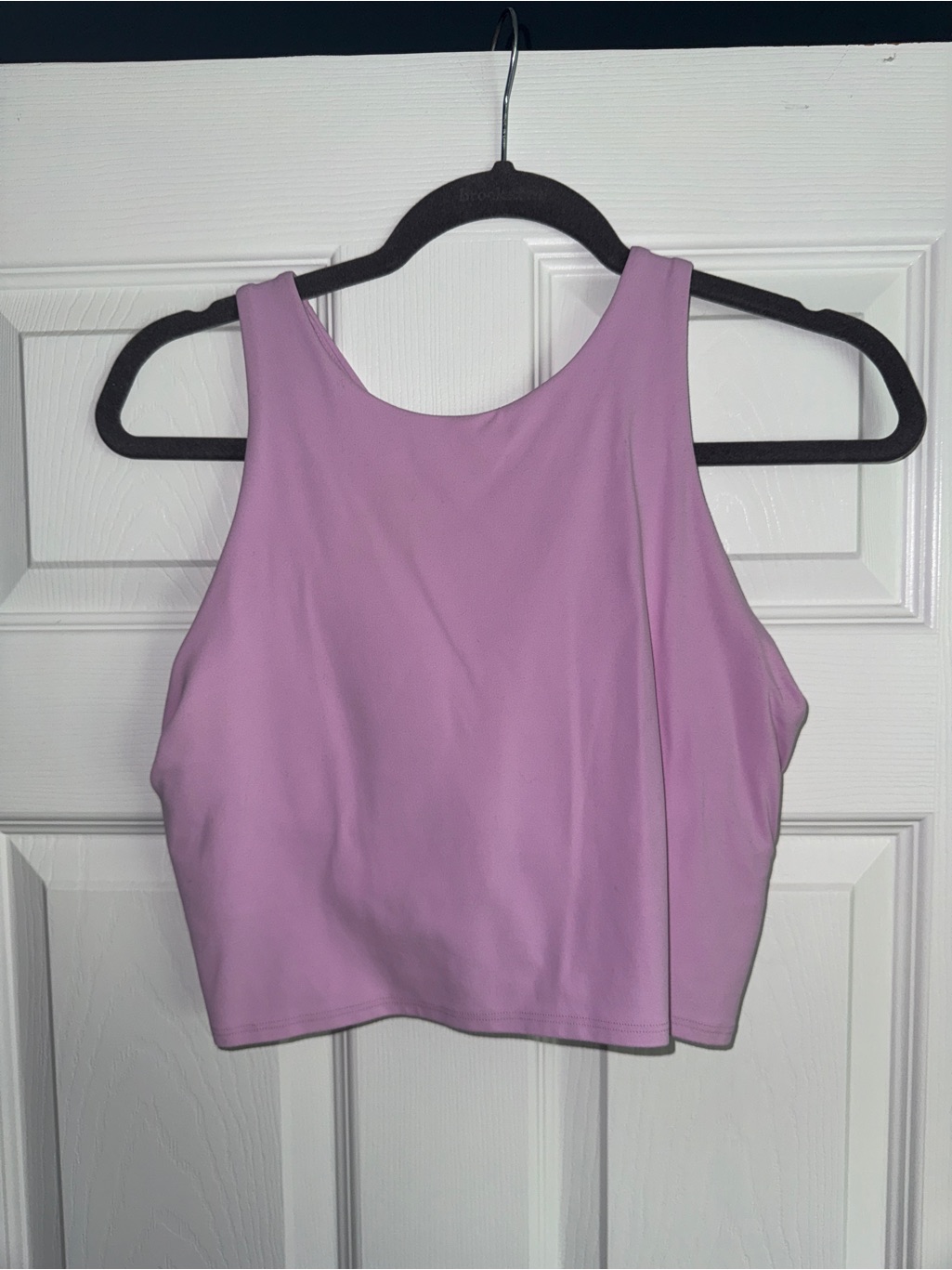 Athleta High Neck Cropped Tank With Built In Bra